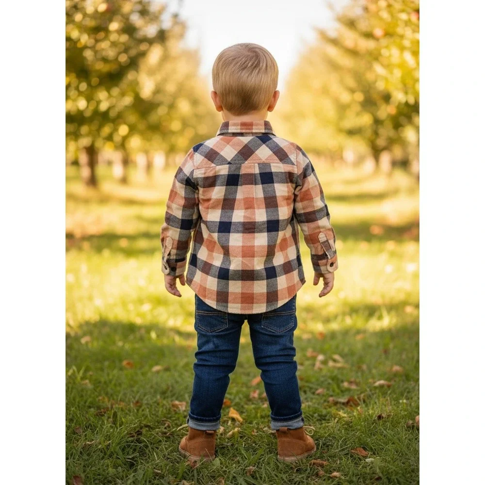 Healthtex/Cat&Jack  Toddler Boys Button Down Shirt Set 2pc Multi Color 3T